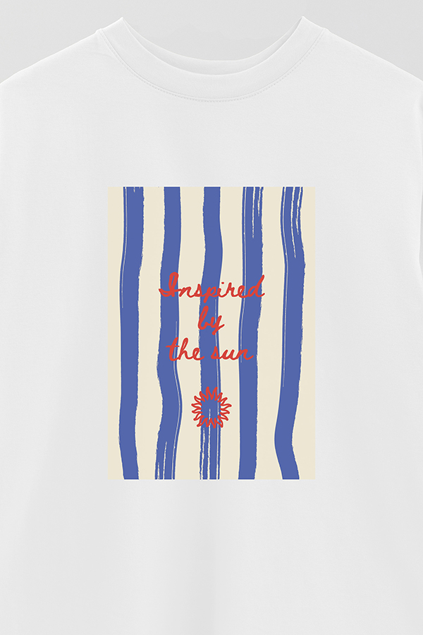 REMERA OVER ESTAMPADA STP INSPIRED BY THE SUN
