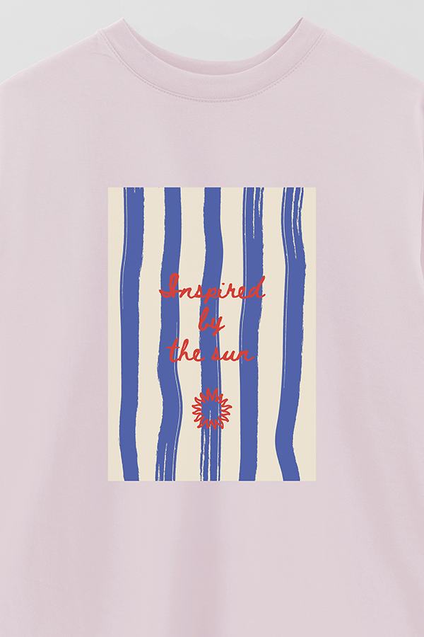 REMERA OVER ESTAMPADA STP INSPIRED BY THE SUN
