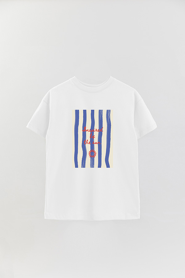 REMERA OVER ESTAMPADA STP INSPIRED BY THE SUN