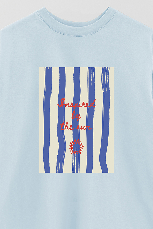 REMERA OVER ESTAMPADA STP INSPIRED BY THE SUN