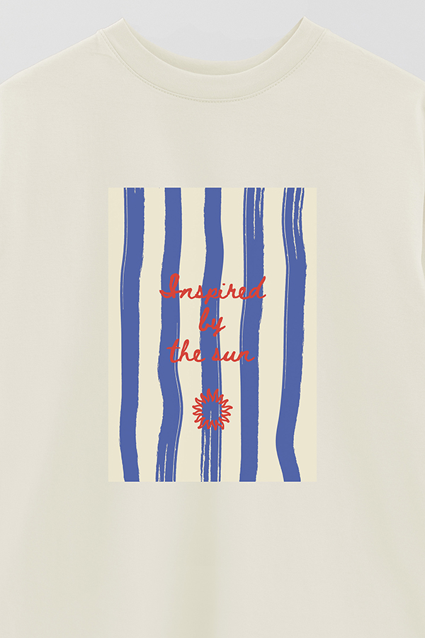 REMERA OVER ESTAMPADA STP INSPIRED BY THE SUN