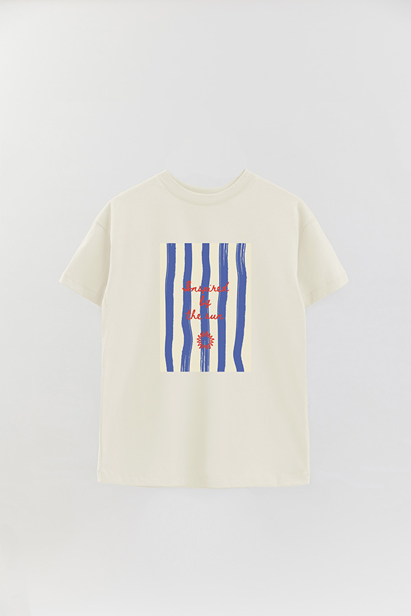 REMERA OVER ESTAMPADA STP INSPIRED BY THE SUN