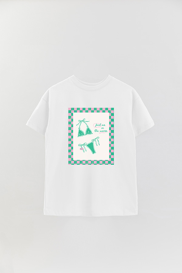 REMERA OVER ESTAMPADA STP FIND ME IN THE WAVES