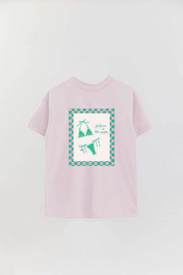 REMERA OVER ESTAMPADA STP FIND ME IN THE WAVES