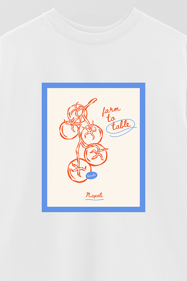 REMERA OVER ESTAMPADA STP FARM TO TABLE