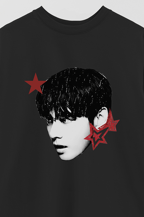 REMERA OVER ESTAMPADA BTS STAR V