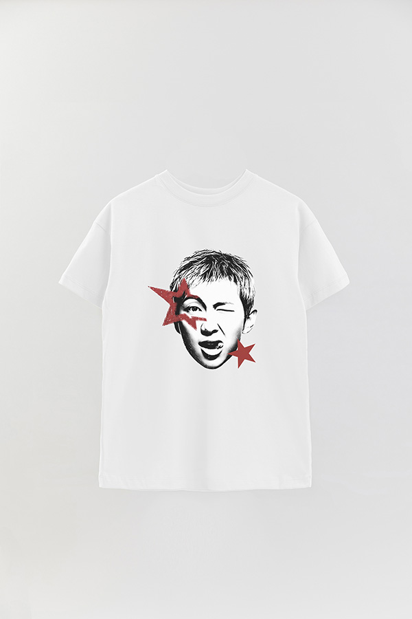REMERA OVER ESTAMPADA BTS STAR RM