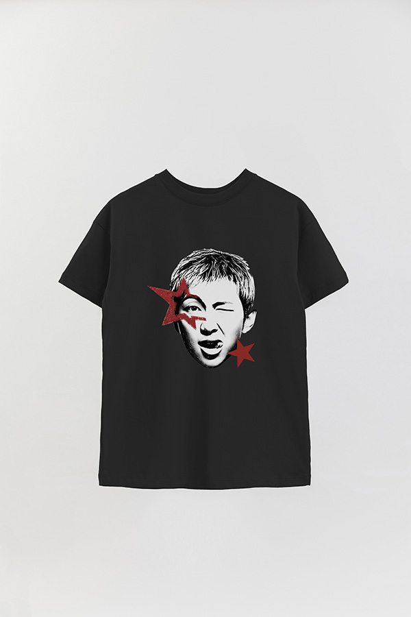REMERA OVER ESTAMPADA BTS STAR RM