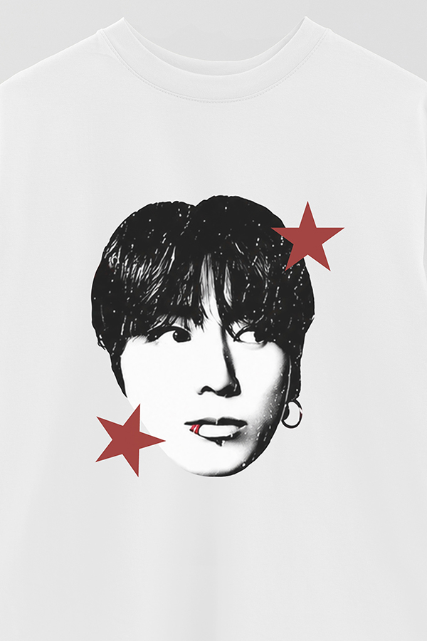 REMERA OVER ESTAMPADA BTS STAR JUNGKOOK