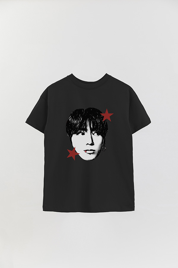 REMERA OVER ESTAMPADA BTS STAR JUNGKOOK