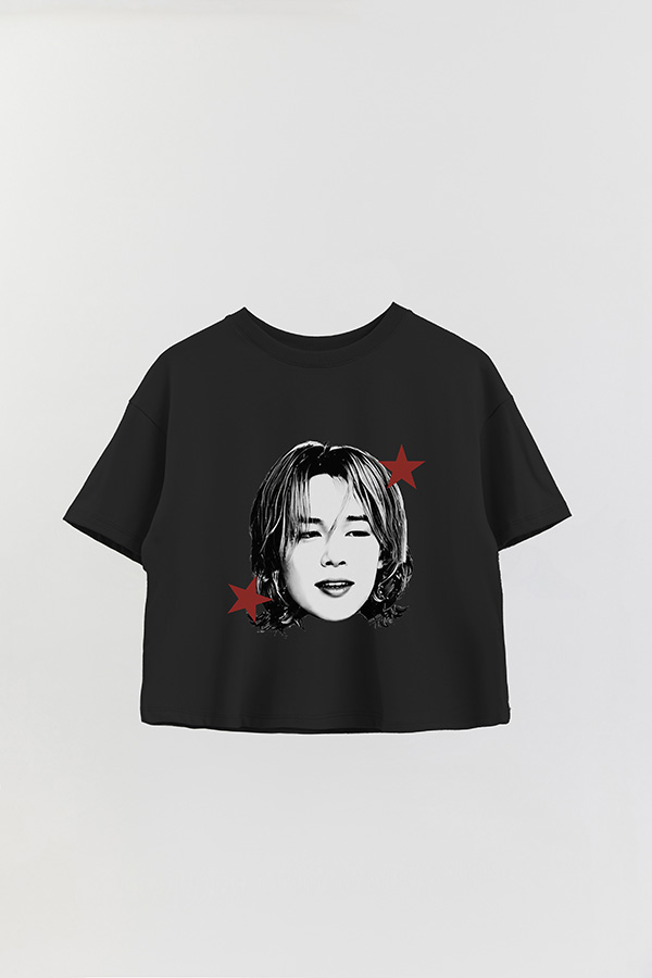 REMERA CROP ESTAMPADA BTS STAR JIMIN