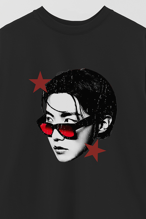 REMERA OVER ESTAMPADA BTS STAR JHOPE