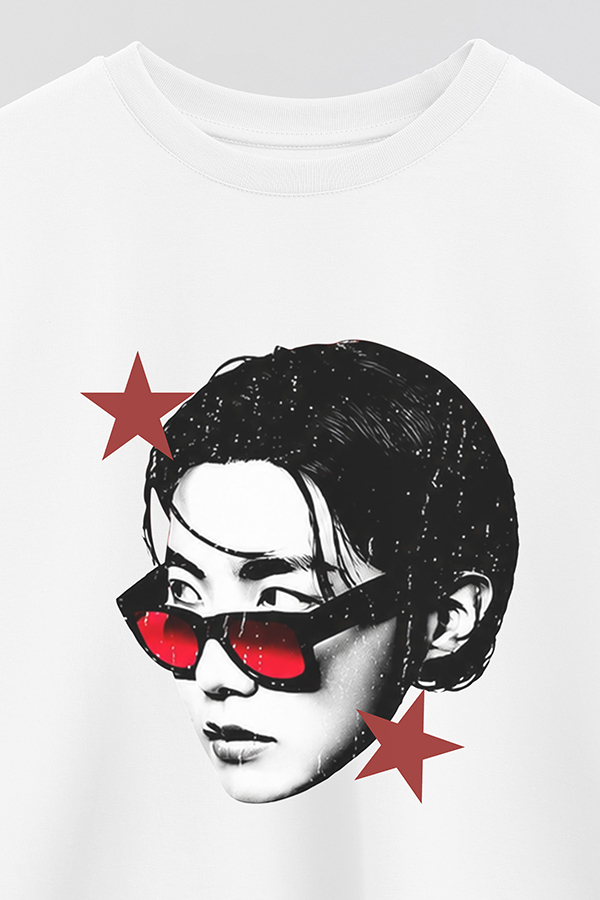 REMERA CROP ESTAMPADA BTS STAR JHOPE