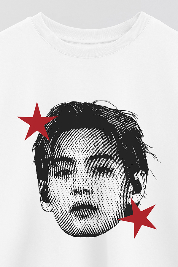 REMERA CROP ESTAMPADA BTS STAR HT V