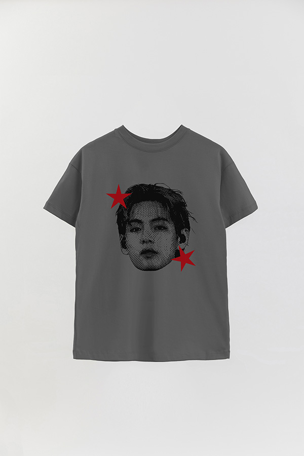 REMERA CROP ESTAMPADA BTS STAR HT V
