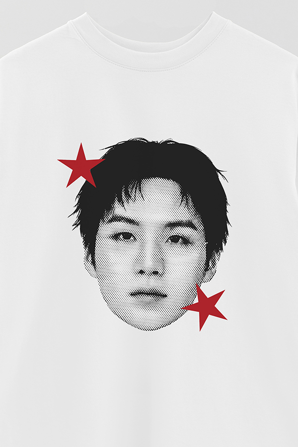REMERA OVER ESTAMPADA BTS STAR HT SUGA