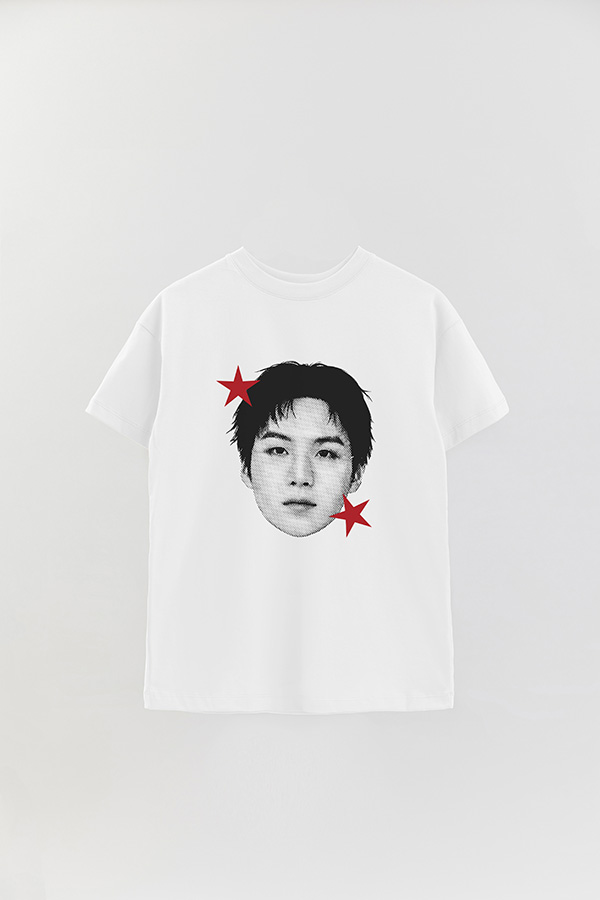 REMERA OVER ESTAMPADA BTS STAR HT SUGA