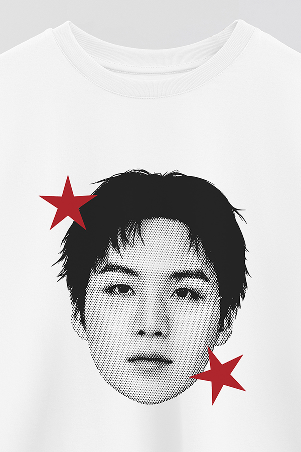REMERA CROP ESTAMPADA BTS STAR HT SUGA