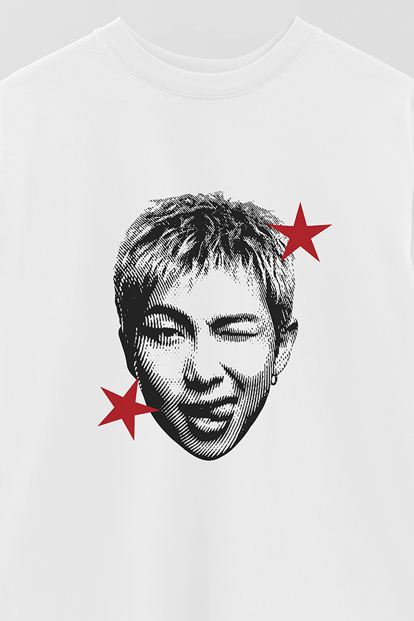 REMERA OVER ESTAMPADA BTS STAR HT RM