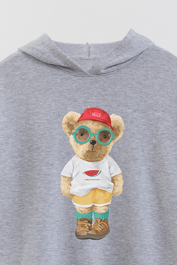 HOODIE RUSTICO KID TEDDY WATERMELON