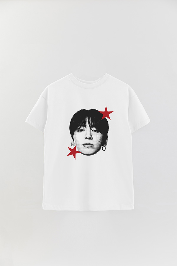 REMERA OVER ESTAMPADA BTS STAR HT JUNGKOOK