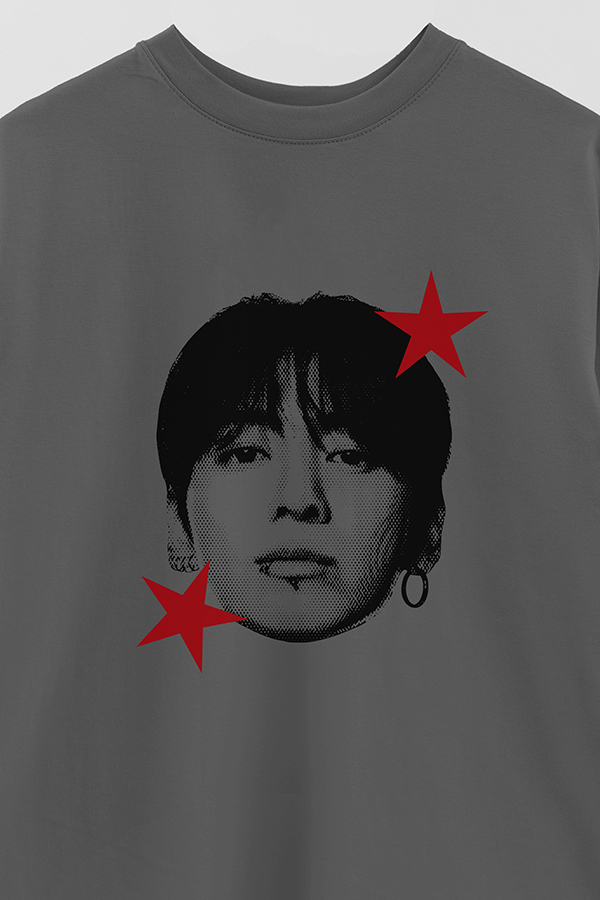 REMERA OVER ESTAMPADA BTS STAR HT JUNGKOOK
