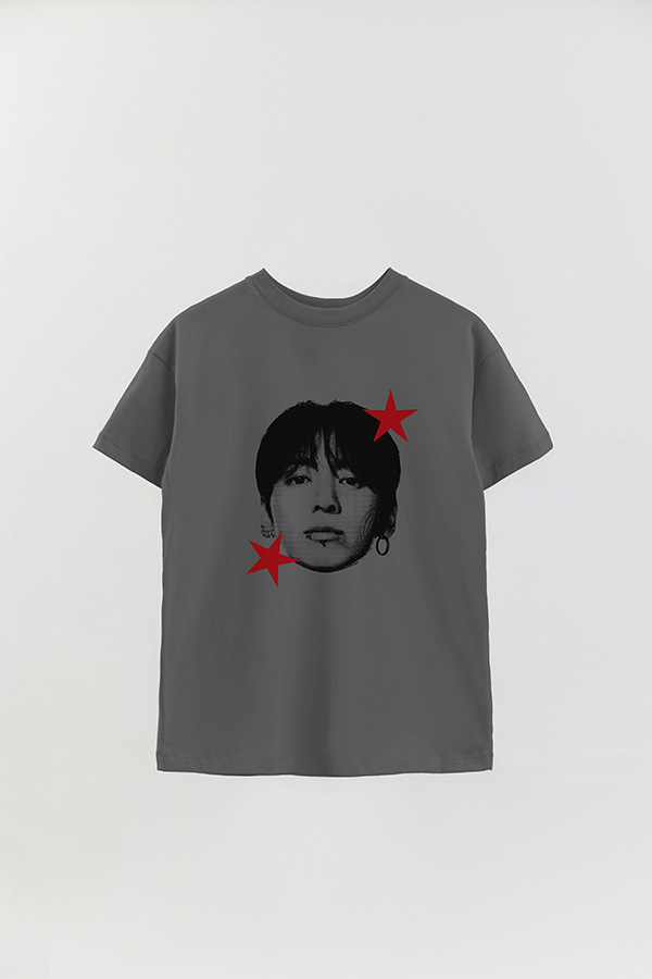 REMERA OVER ESTAMPADA BTS STAR HT JUNGKOOK