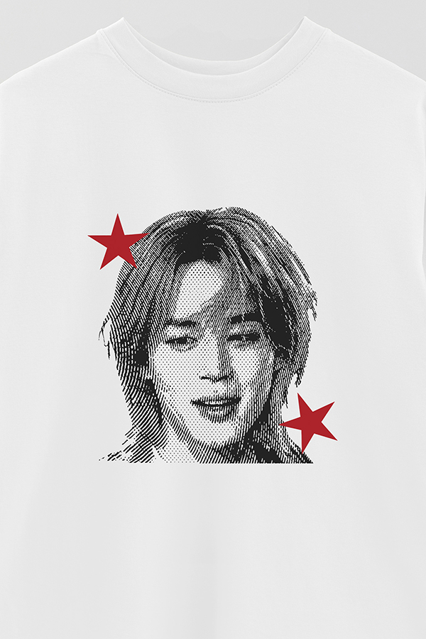 REMERA OVER ESTAMPADA BTS STAR HT JIMIN