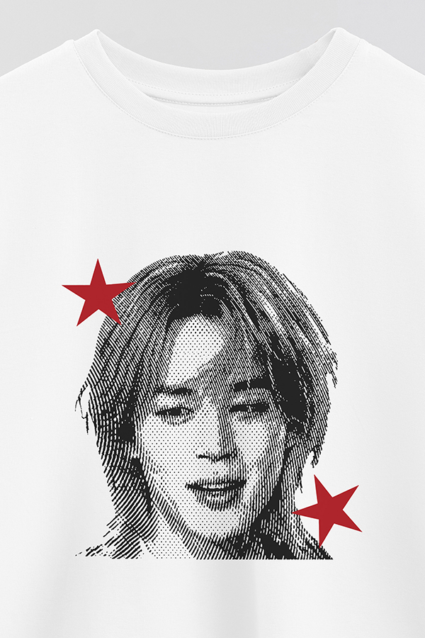 REMERA CROP ESTAMPADA BTS STAR HT JIMIN