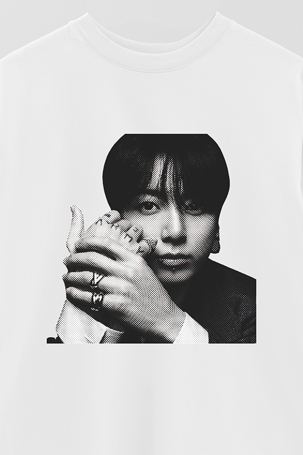 REMERA OVER ESTAMPADA BTS FR JUNGKOOK
