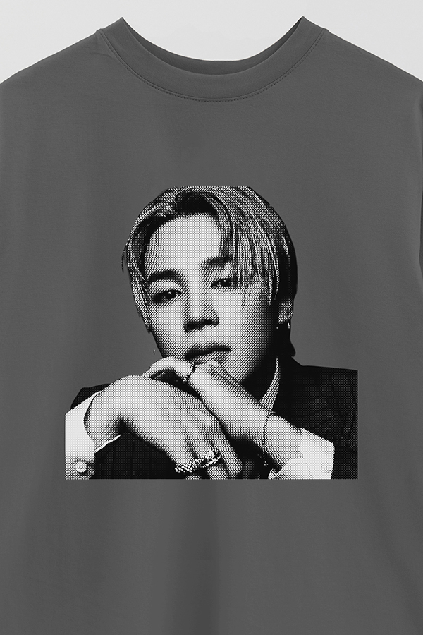 REMERA OVER ESTAMPADA BTS FR JIMIN