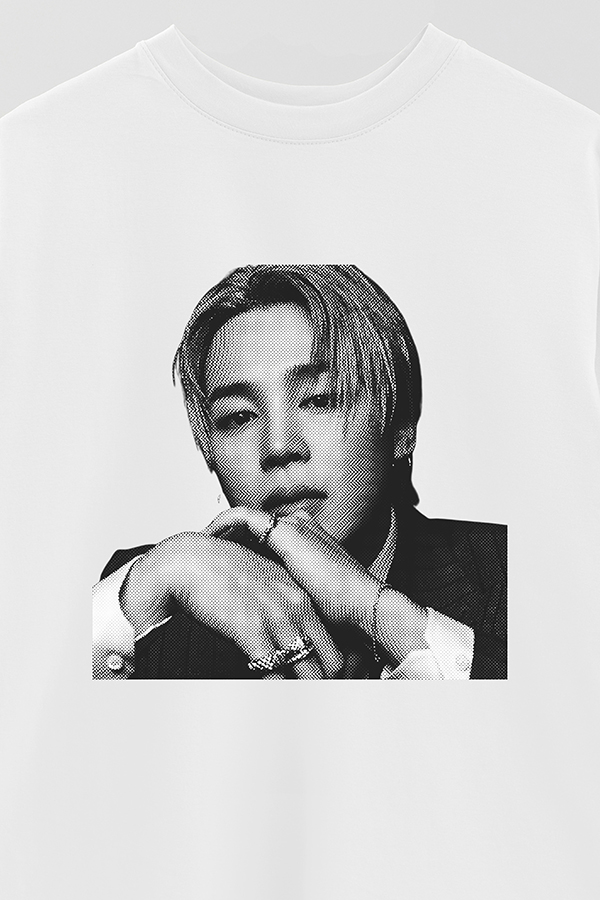 REMERA OVER ESTAMPADA BTS FR JIMIN