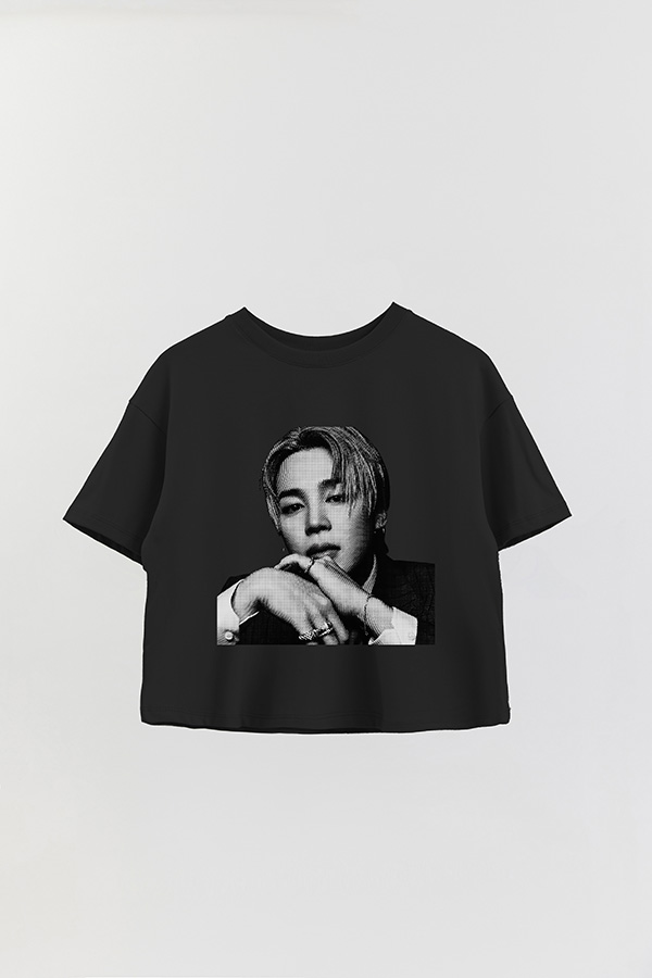 REMERA CROP ESTAMPADA BTS FR JIMIN
