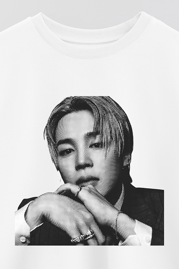 REMERA CROP ESTAMPADA BTS FR JIMIN
