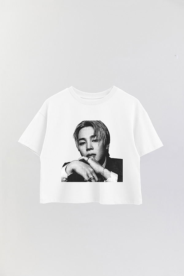 REMERA CROP ESTAMPADA BTS FR JIMIN