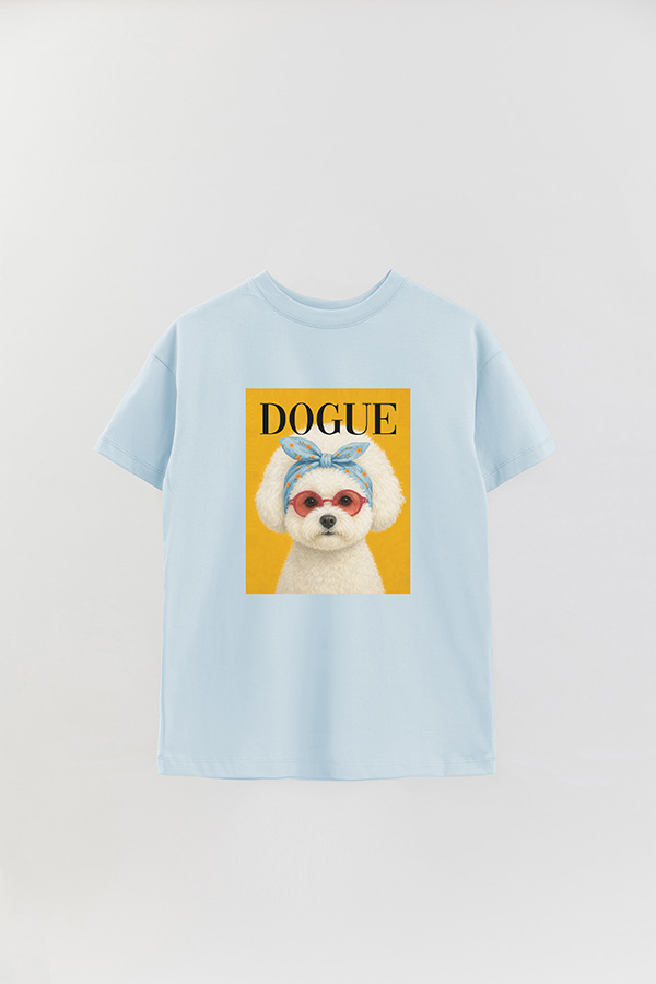 REMERA OVER ESTAMPADA DOGUE WHIMSICAL BICHON