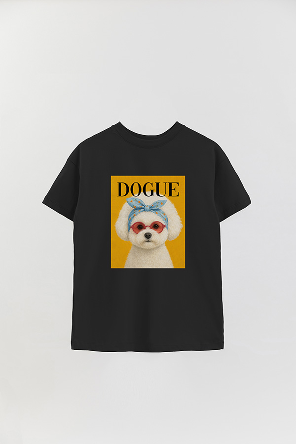REMERA OVER ESTAMPADA DOGUE WHIMSICAL BICHON