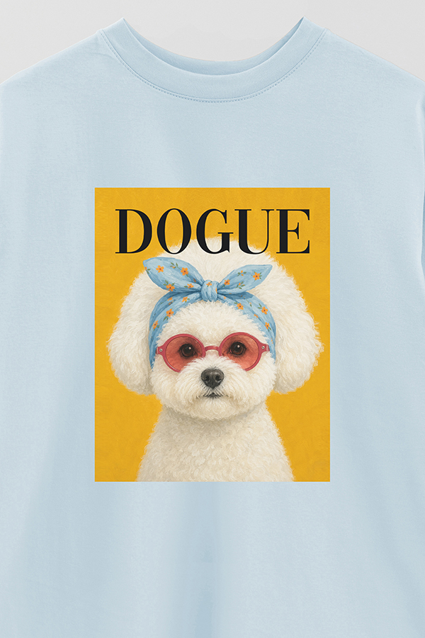 REMERA OVER ESTAMPADA DOGUE WHIMSICAL BICHON