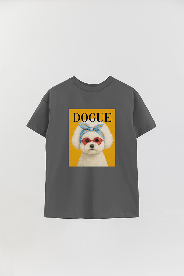 REMERA OVER ESTAMPADA DOGUE WHIMSICAL BICHON
