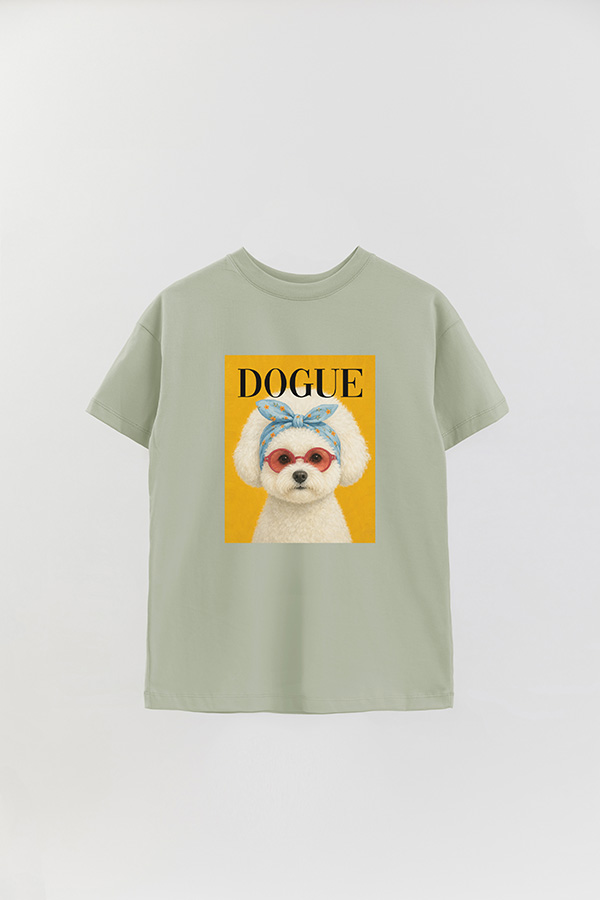 REMERA OVER ESTAMPADA DOGUE WHIMSICAL BICHON
