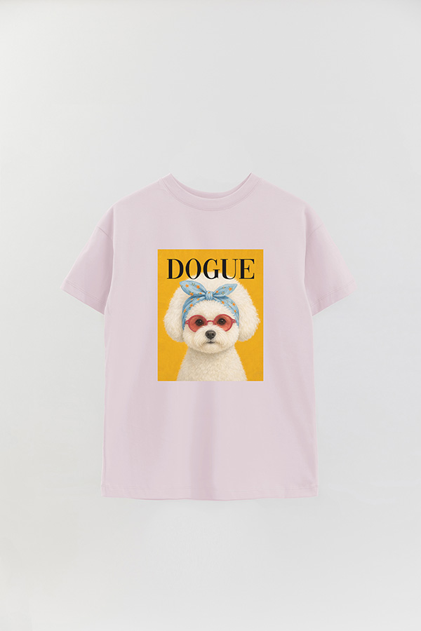 REMERA OVER ESTAMPADA DOGUE WHIMSICAL BICHON