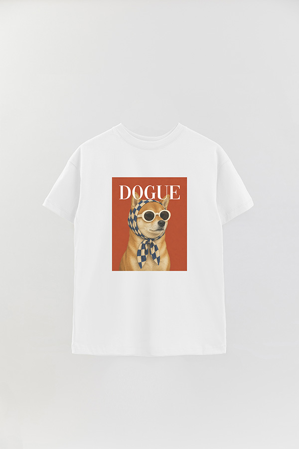 REMERA OVER ESTAMPADA DOGUE URBAN SHIBA