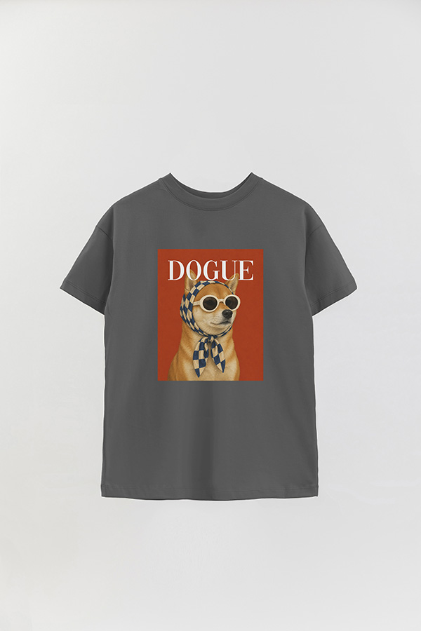 REMERA OVER ESTAMPADA DOGUE URBAN SHIBA