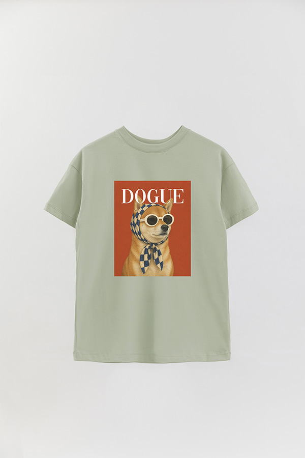 REMERA OVER ESTAMPADA DOGUE URBAN SHIBA
