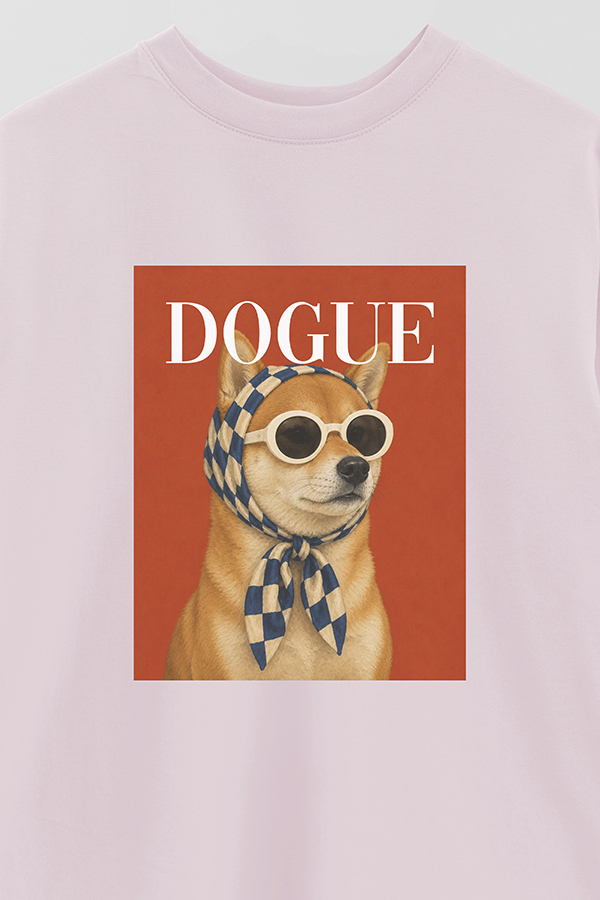 REMERA OVER ESTAMPADA DOGUE URBAN SHIBA