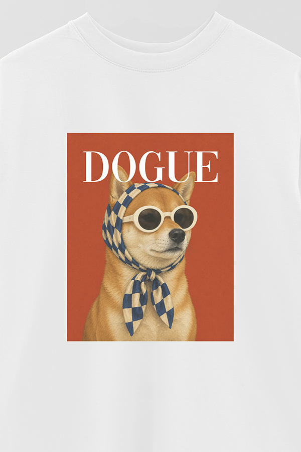 REMERA OVER ESTAMPADA DOGUE URBAN SHIBA