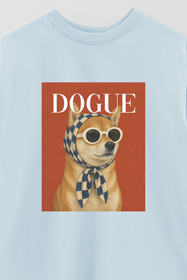 REMERA OVER ESTAMPADA DOGUE URBAN SHIBA