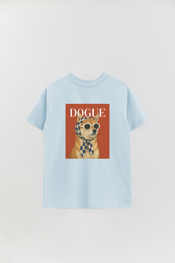 REMERA OVER ESTAMPADA DOGUE URBAN SHIBA