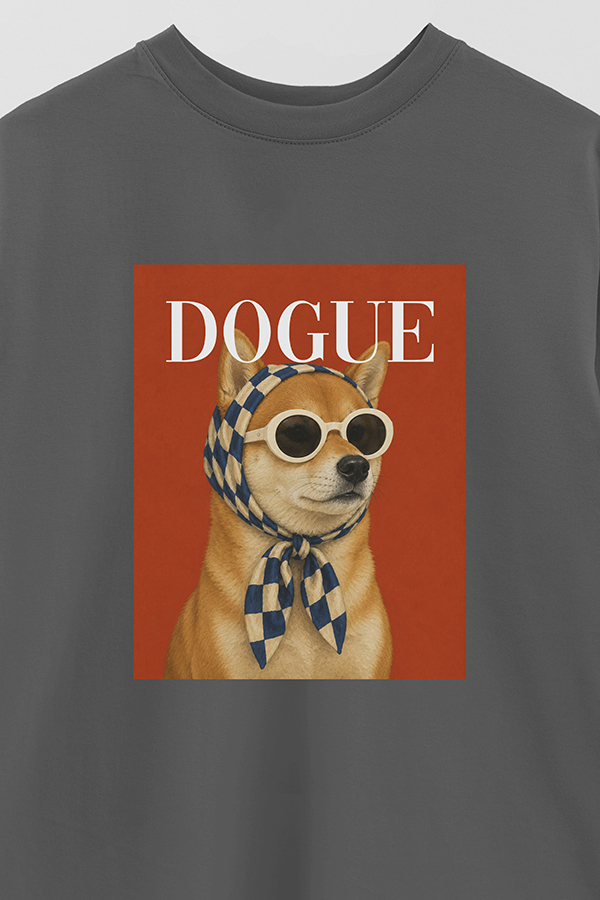 REMERA OVER ESTAMPADA DOGUE URBAN SHIBA