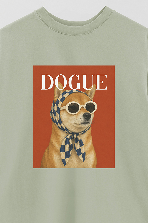 REMERA OVER ESTAMPADA DOGUE URBAN SHIBA